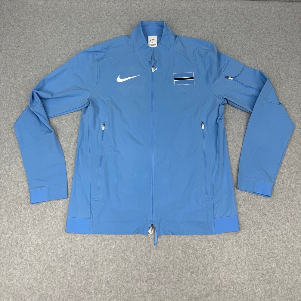 Nike Pro Elite Botswana Track Jacket Men's Medium Light Blue Sweater CI6097-412
